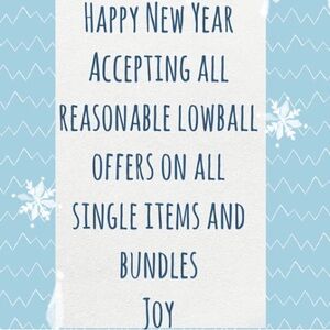 Blue and White Festive Sign